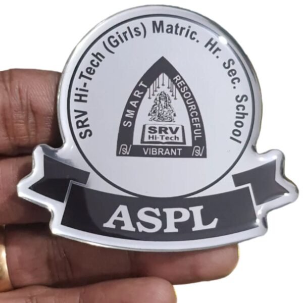 Silver Acrylic Badges